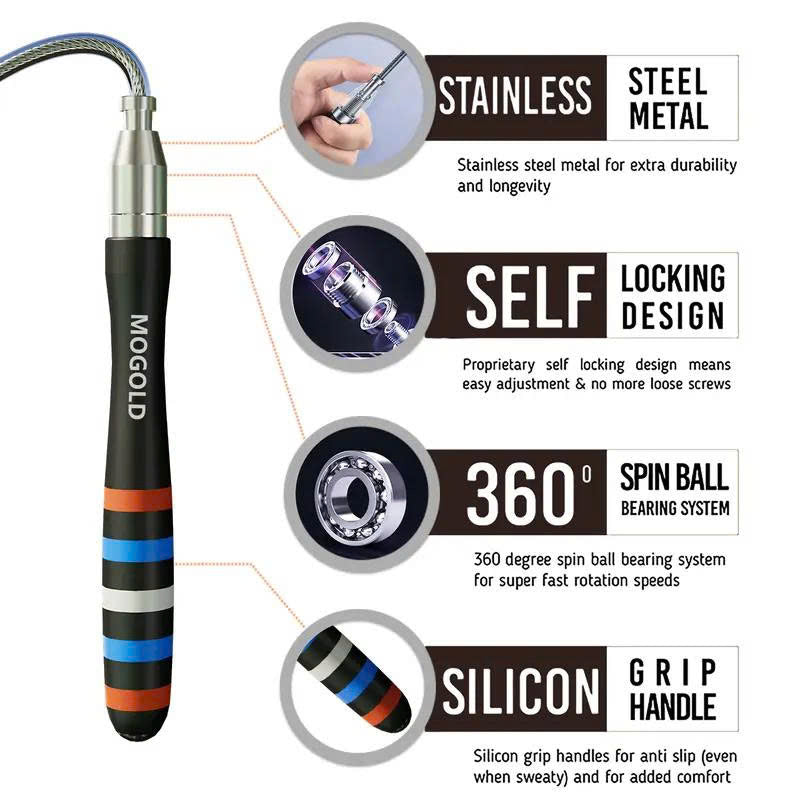 Hornet Speed Jump Rope – Anti-Tangle with Ball Bearings